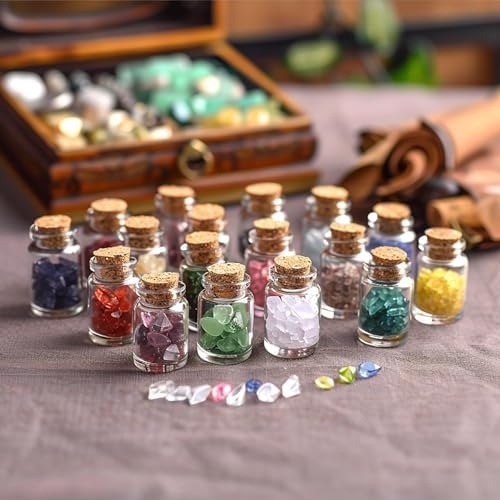Healing Crystals in Jars 16 PCS Set