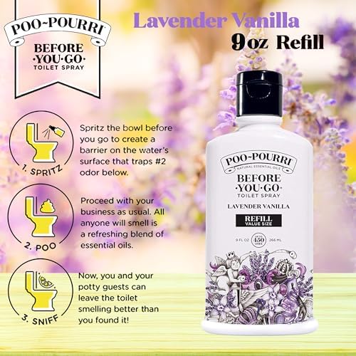 Poo-Pourri Lavender Vanilla Toilet Spray 9 Fl Oz