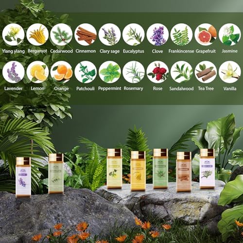 Pure Essential Oils Set 20 Scents for Diffusers and DIY