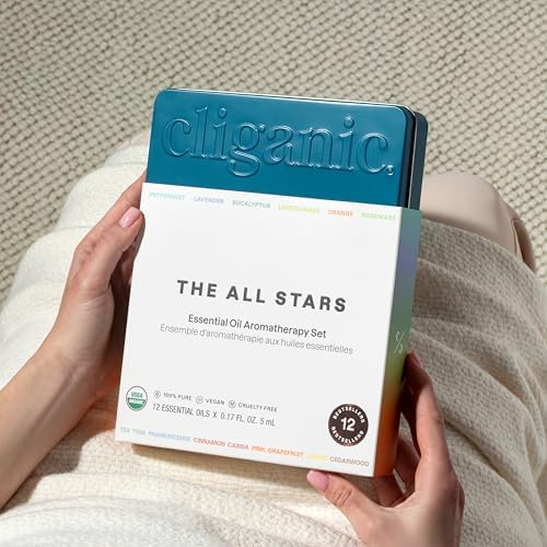 Cliganic Organic Aromatherapy Essential Oils Set