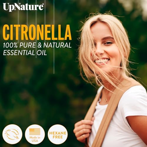 UpNature Citronella Oil Roll On - Natural Insect Repellent for Camping