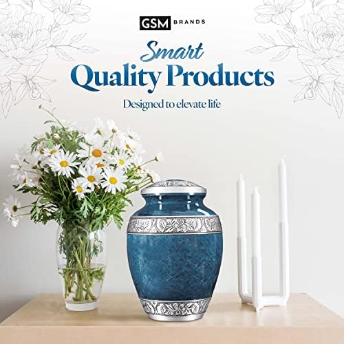 GSM Brands Cremation Urn with Blue Design