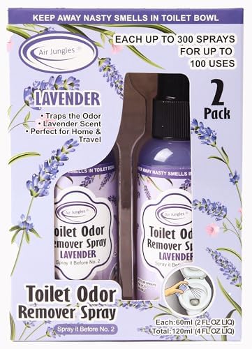 Air Jungles Toilet Odor Eliminator Spray Lavender Scent