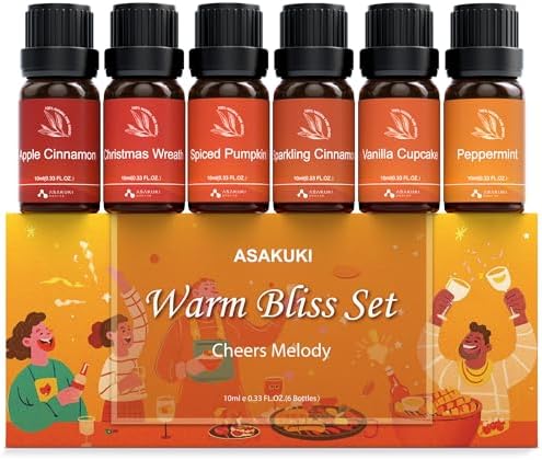 ASAKUKI Essential Oil Set 6 x 10 ml