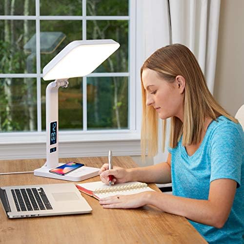 TheraLite Aura Qi Light Therapy Lamp with USB Charger