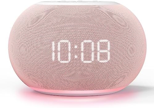 Reacher Auto Dimmable Sound Machine Alarm Clock with Night Lights