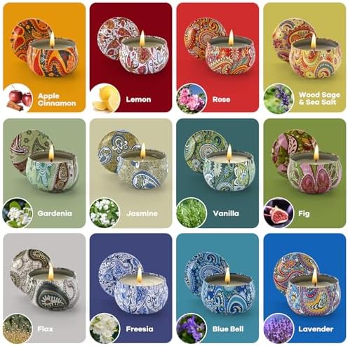 Scented Candles Gift Set 12 Pack Aromatherapy