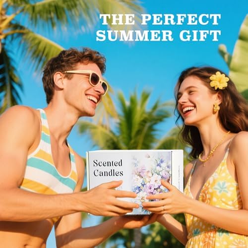 Summer Scented Candles Gift Set - 6 Pack