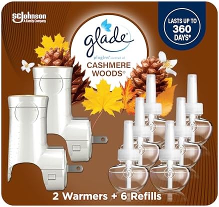 Glade PlugIns Air Freshener Starter Kit Cashmere Woods
