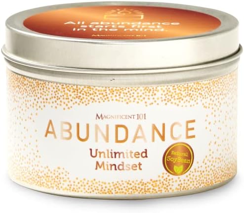 Magnificent 101 Abundance Smudge Candle - 6 Oz Soy Wax