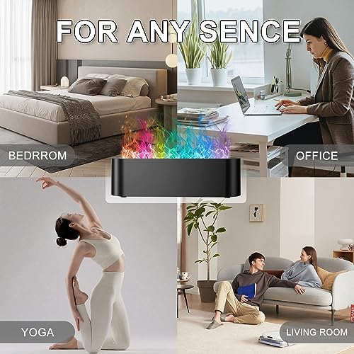 Colorful Flame Diffuser Humidifier with LED Light