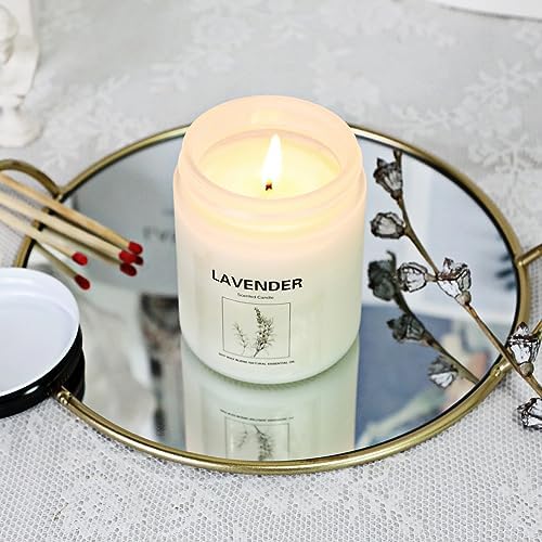 Lavender Aromatherapy Candles 4 Pack with 240 Hours Burn Time