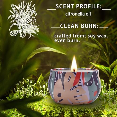 16 Pack Citronella Candles Outdoor