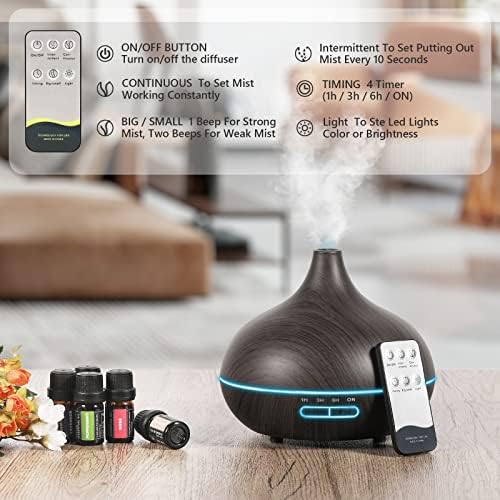 SACATR Aroma Diffuser with Essential Oils Set