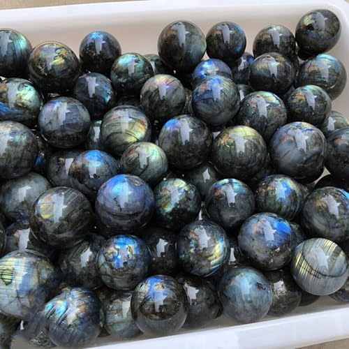 Labradorite Sphere Natural Healing Crystal with Pedestal