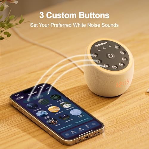 Santebee White Noise Sound Machine with 361 Sounds and Smart APP Control