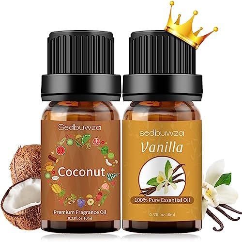 Sedbuwza Vanilla Coconut Essential Oil Set 2 x 10ml