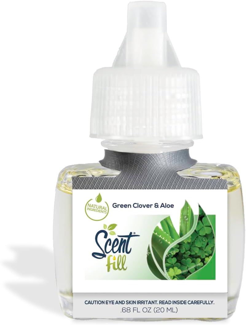 Scent Fill Green Clover Aloe Air Freshener 2 Refills Diffuser