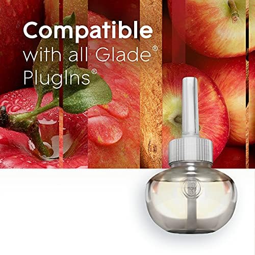 Glade PlugIns Air Freshener Apple Cinnamon 335 Fl Oz 5 Count