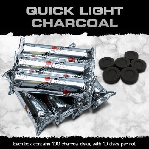 Sunlight Charcoal Instant Light Briquettes 100 Coals 33mm Quick Light