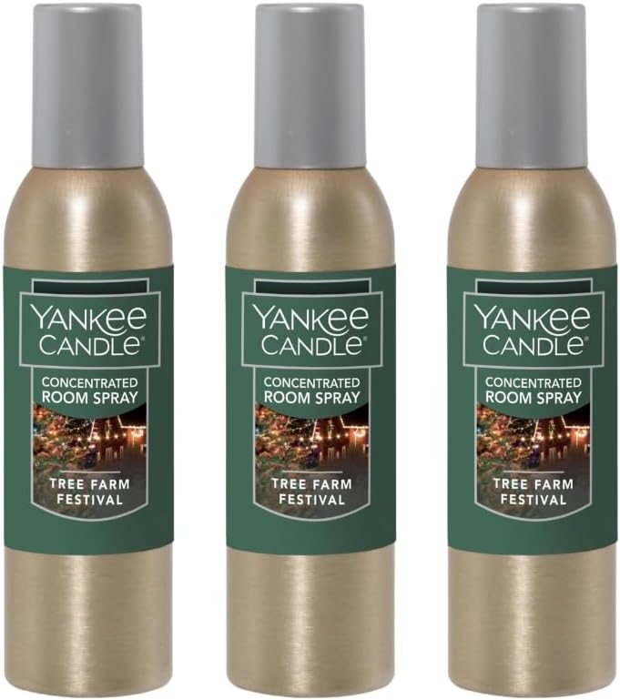 Yankee Candle Room Spray Christmas Tree Farm Fragrance 15 Oz Pack of 3