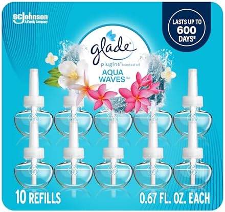 Glade PlugIns Scented Oil 10 Refills Aqua Waves
