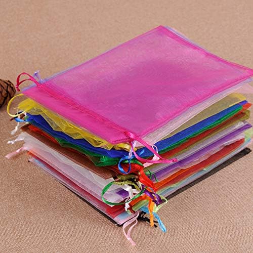 50pcs 4x6 Inch Mixed Color Drawstring Gift Bags