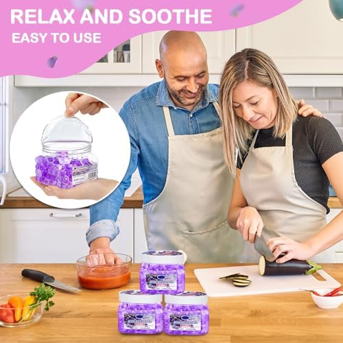 12 Pcs Air Freshener Gel Beads Lavender Odor Eliminator