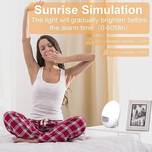 RICIAL Sunrise Alarm Clock with Wake Up Light