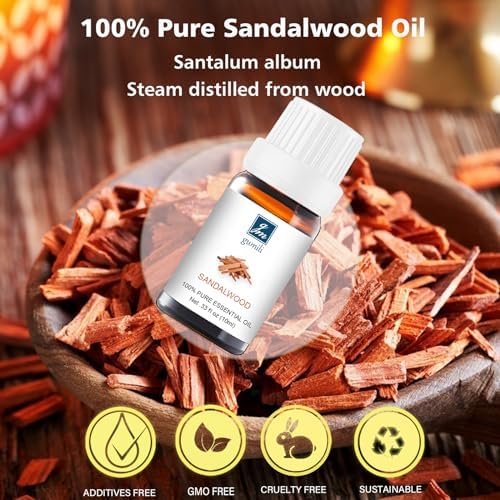 Sandalwood Essential Oil - 10mL for Diffuser and Skincare