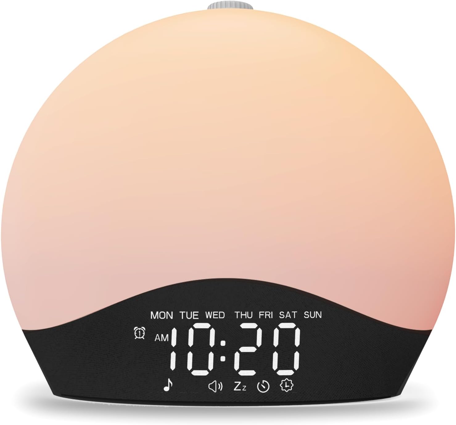 JALL Sunrise Alarm Clock with White Noise and 17 Night Lights