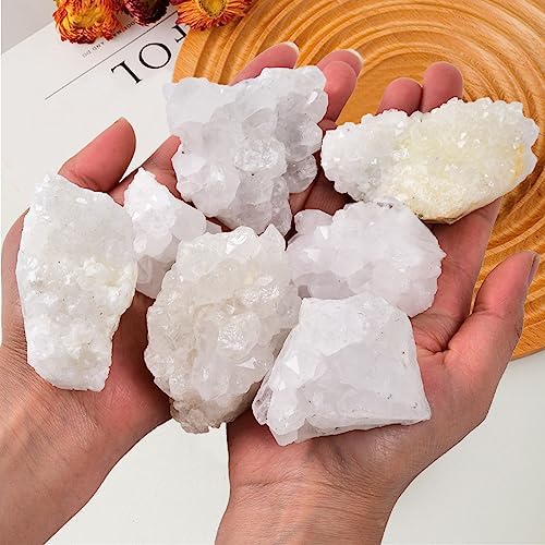 JIC Gem Natural Amethyst Crystal Cluster Geode Healing Stone