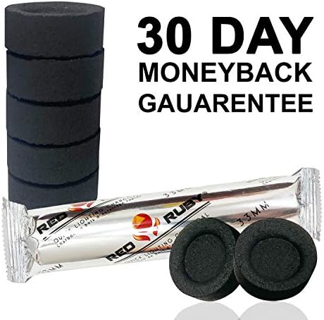 Sunlight Charcoal Coal Disks for Hookah - 100 Tablets 10 Rolls