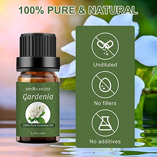 Sedbuwza Gardenia Essential Oil Pure Organic for Diffuser and Fragrance
