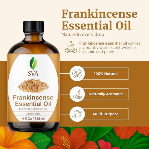 SVA Frankincense Essential Oil 4 Fl Oz with Dropper