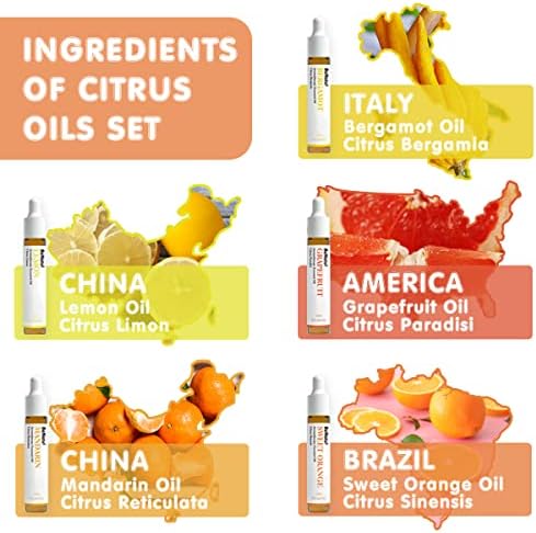 Benatu Citrus Essential Oil Set 5 Pack