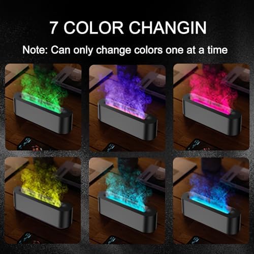 Colorful Flame Diffuser Humidifier with LED Light