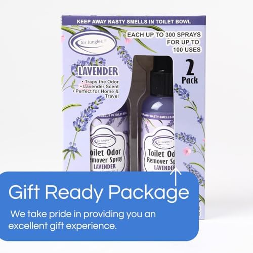 Air Jungles Toilet Odor Eliminator Spray Lavender Scent