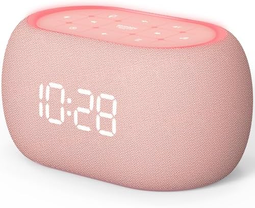 ANJANK White Noise Sound Machine with Bluetooth Speaker and Night Light