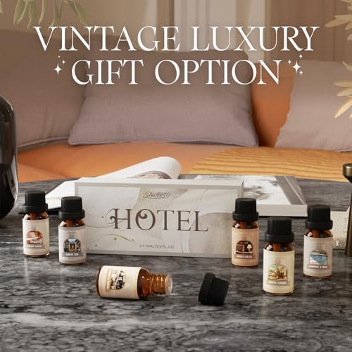 SALUBRITO Luxury Essential Oil Set with 6 Unique Scents