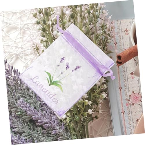 Cabilock Lavender Sachet Bags 20pcs Empty Drawstring Pouches for Herbs and Spices