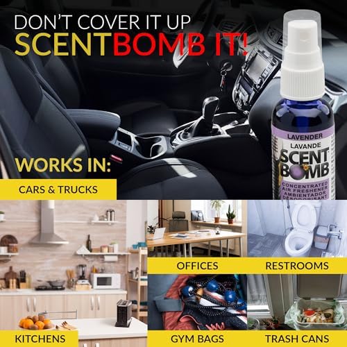 Scent Bomb Air Freshener Spray - 1 oz Pack of 4 Lavender