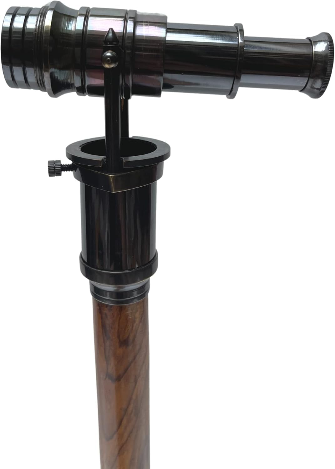 Nautical Walking Cane with Telescope Mount