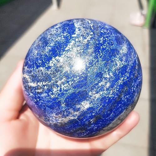 Lapis Lazuli Crystal Healing Ball with Wood Stand