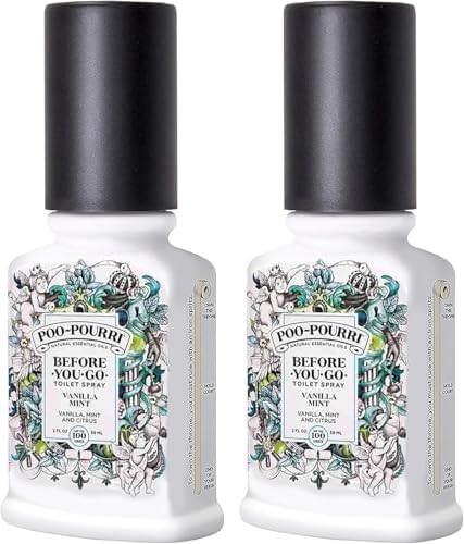 Poo-Pourri Vanilla Mint Toilet Spray 2 oz 2 Pack