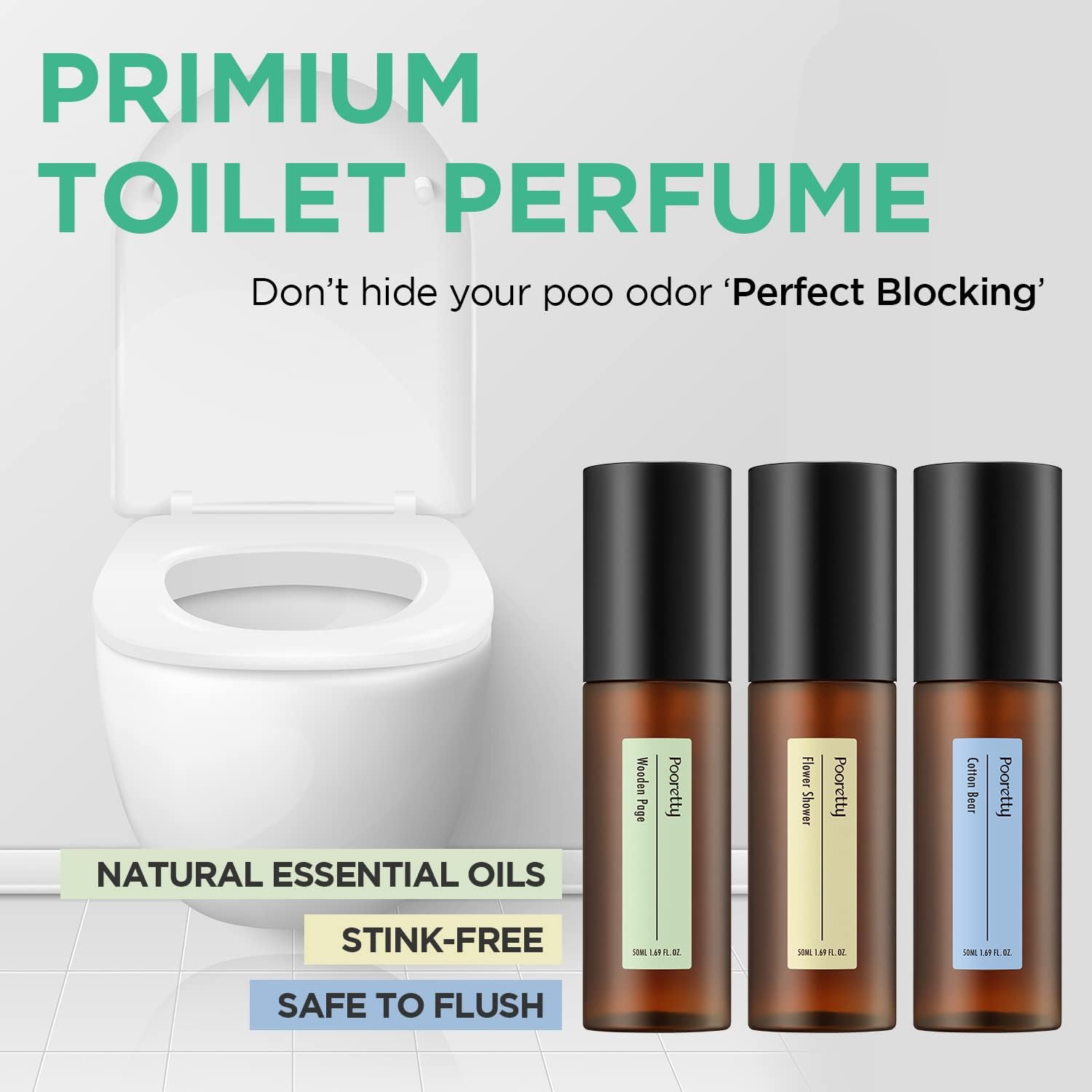 Pooretty Pre-Poo Toilet Spray 2 Pack