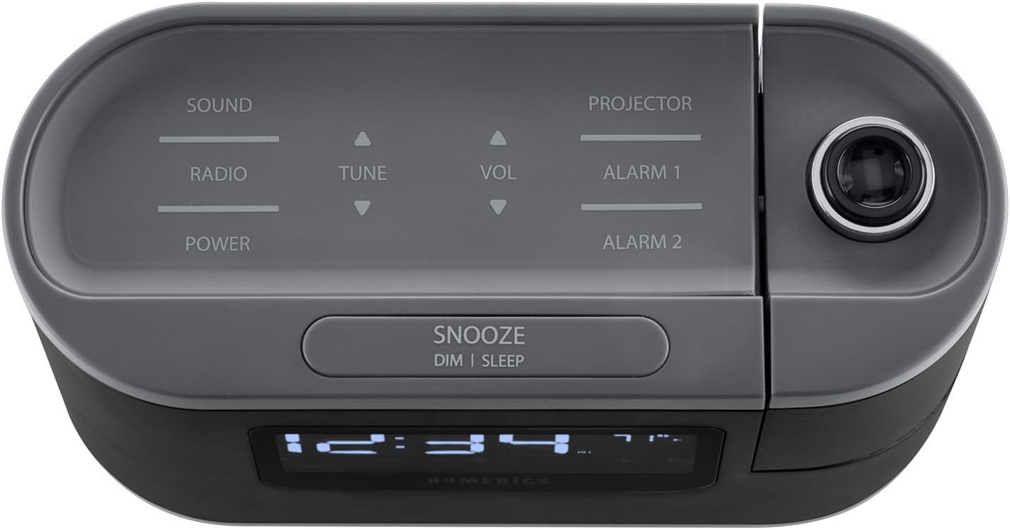 Homedics SoundSleep Recharged Alarm Clock with White Noise and Sleep Sounds