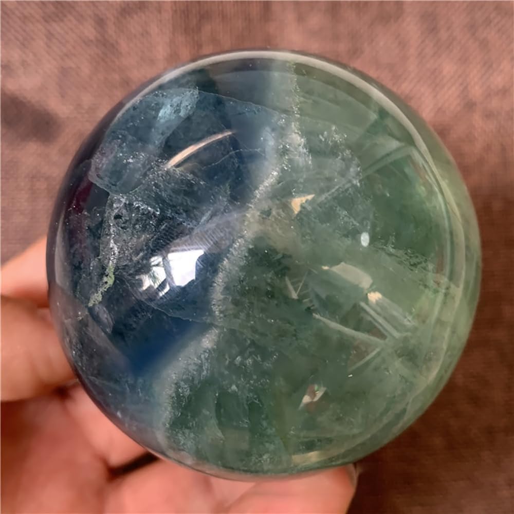 Crystal Ball with Fluorite Healing Stone 50-60mm