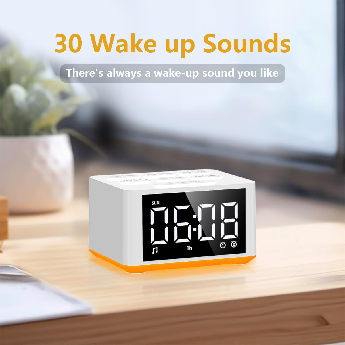 DailyBody 3 In 1 Sound Machine With Night Light And Alarm Clock