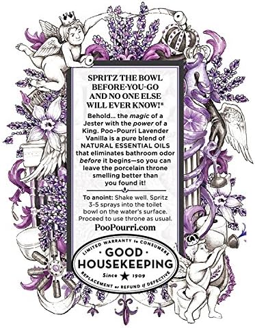 Poo Pourri Before You Go Toilet Spray 16 Ounce Refill Lavender Vanilla